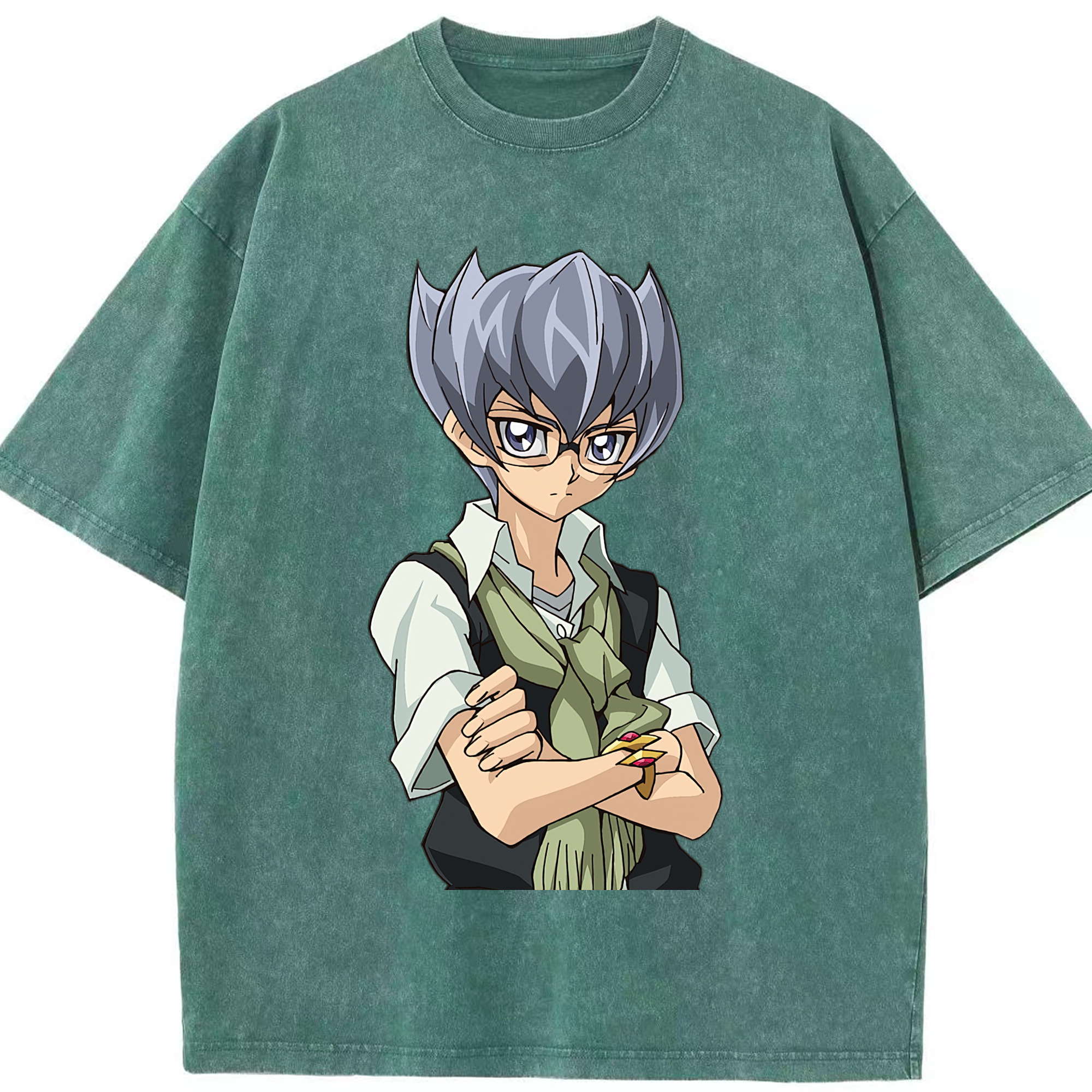 （画像用） 遊☆戯☆王 Yu-Gi-Oh! 綿100% ヴィンテージ風 半袖Tシャツ（フロントプリント）